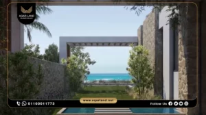 دوبلكس بمساحة 139 متر مربع قرية ازها الساحل الشمالي