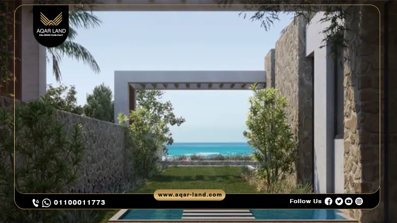 شاليه بمساحة 289 متر مربع قرية ازها الساحل الشمالي