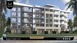 شاليه للبيع في قرية دوس الساحل الشمالي بمساحة 70م