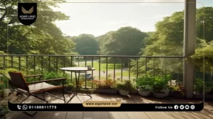 شقة بمساحة 128 متر مربع كمبوند نايل بوليفارد القاهرة الجديدة