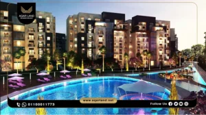 شقة بمساحة 154 متر مربع كمبوند أويا العاصمة الإدارية الجديدة