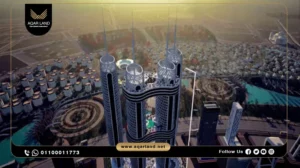 مكتب إداري بمساحة 51 متر مربع نايل بيزنس سيتي العاصمة الإدارية