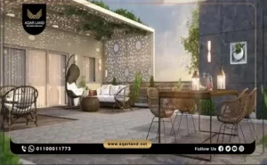 دوبلكس بمساحة 359 متر مربع كمبوند ازادير التجمع الخامس