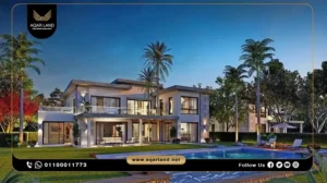 شقة بمساحة 127 متر مربع كمبوند سوان ريزيدنس التجمع الاول