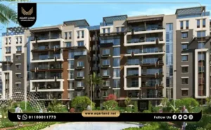 شقة بمساحة 126 متر مربع كمبوند تاون جيت العاصمة الإدارية