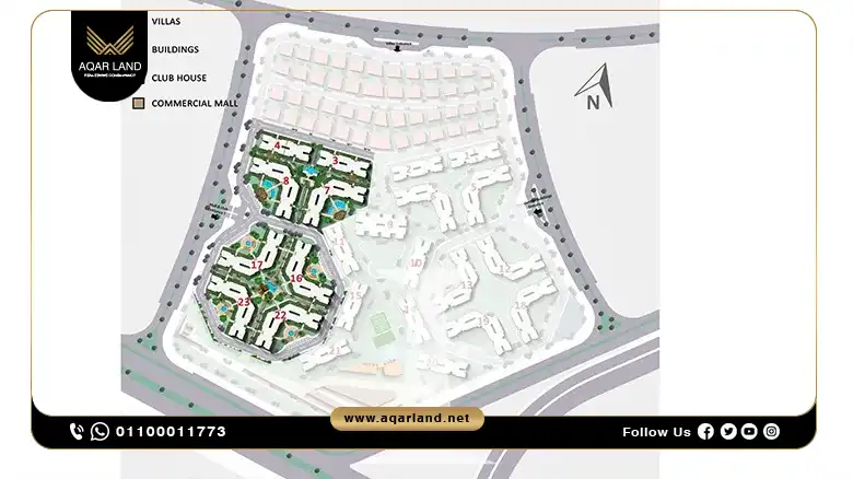 كمبوند جنوب العاصمة الإدارية الجديدة Jnoub Compound New Capital النساجون الشرقيون للتطوير العقاري