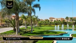 تاون هاوس بمساحة 180 متر مربع كمبوند سوان ليك 6 اكتوبر