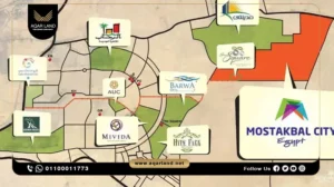 شقة بمساحة 215 متر مربع كمبوند جرين سكوير صبور مدينة المستقبل