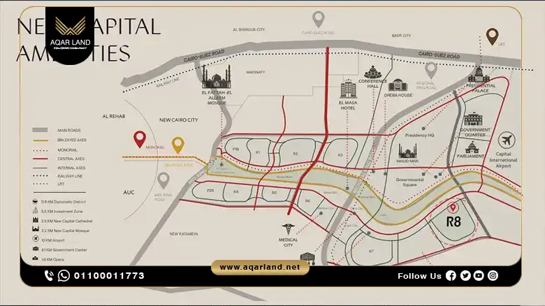 Location of Capital Avenue New Capital