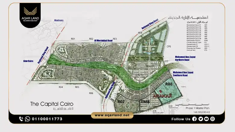 Location of Anakaji New Capital