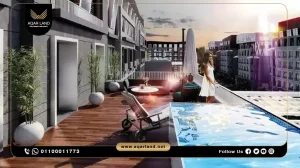 شقة بمساحة 170 متر مربع كمبوند بارك لين العاصمة الإدارية