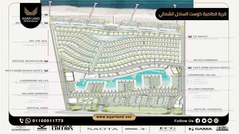 تصميم قرية قطامية كوست الساحل الشمالي