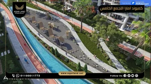 بنتهاوس بمساحة 220 متر مربع كمبوند امارا التجمع الخامس