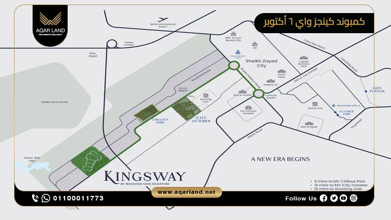 كمبوند كينجز واي 6 أكتوبر Kingsway October بمقدم 5%