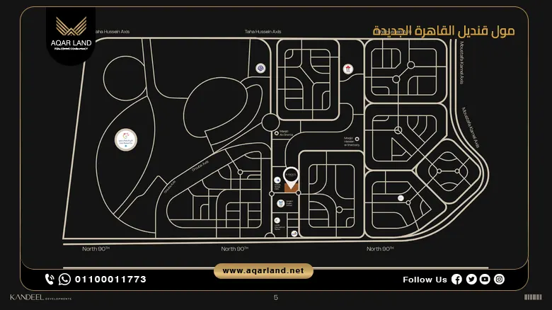 مول قنديل القاهرة الجديدة Kandeel Mall New Cairo بمقدم 10%