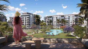 شقة للبيع بمساحة 105 متر مربع في كمبوند شبابيك التجمع الخامس