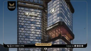 مكتب إداري للبيع في مول هيلتون تاور العاصمة الإدارية الجديدة بمساحة 31م