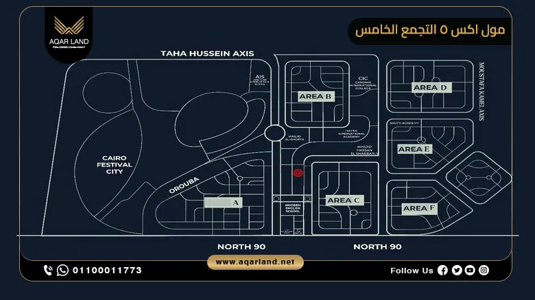 مول اكس 5 التجمع الخامس X Five Mall New Cairo أسعار وتفاصيل