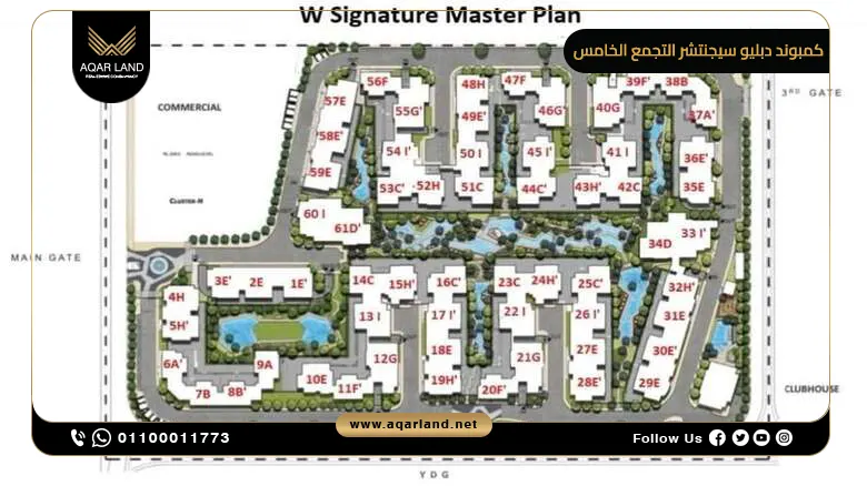 التصميم الأوروبي في كمبوند W Signature New Cairo