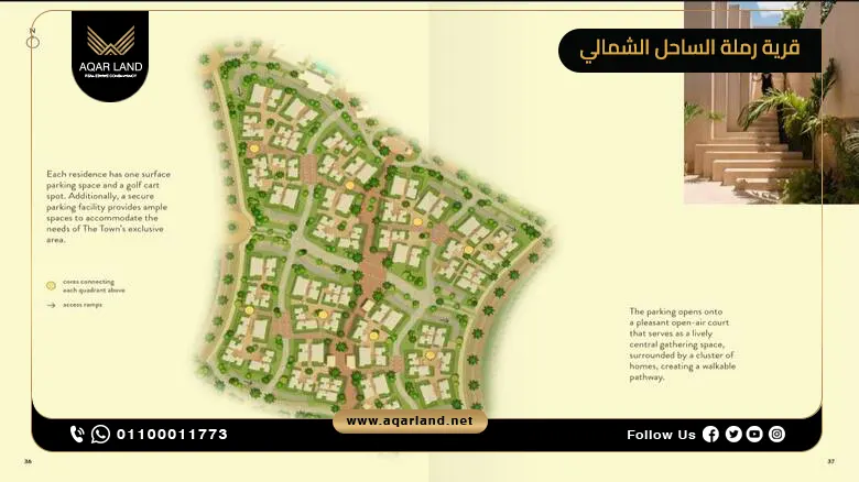 تصميم قرية رملة رأس الحكمة Ramla Ras El Hekma Village