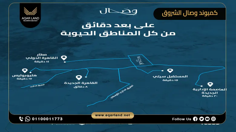كمبوند وصال الشروق Wesal Compound El Sherouk بمقدم 5%