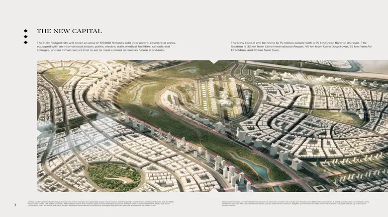 خريطة كمبوند المقصد العاصمة الإدارية الجديدة Al Maqsad Compound Master Plan