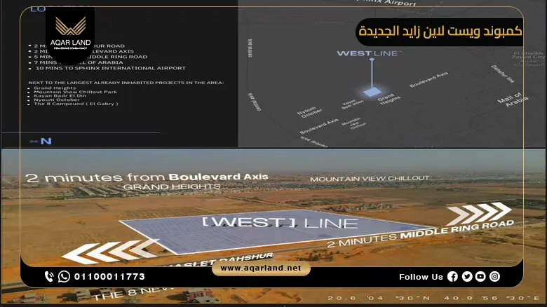 كمبوند ويست لاين زايد الجديدة Compound West Line New Zayed