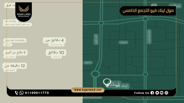 موقع مول لينك فيو التجمع الخامس موقع مول لينك فيو التجمع الخامس