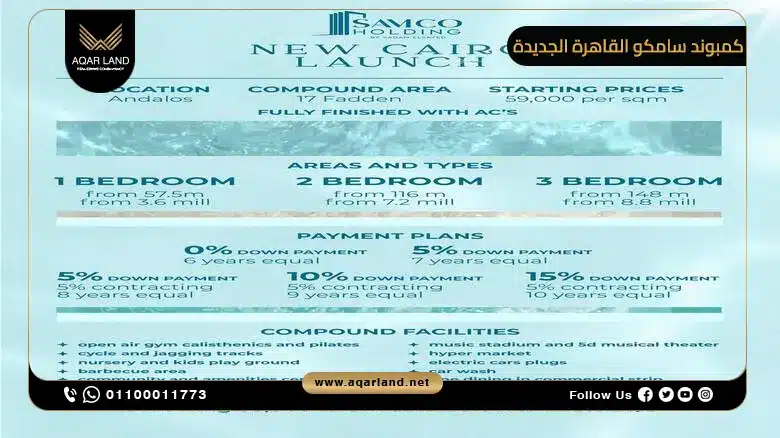 ما هي أسعار كمبوند جاذورا التجمع الخامس؟