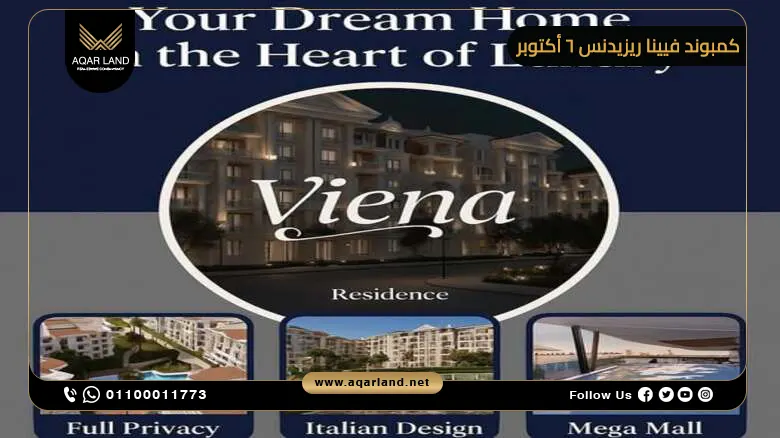 موقع كمبوند فيينا ريزيدنس 6 أكتوبر موقع كمبوند فيينا ريزيدنس 6 أكتوبر