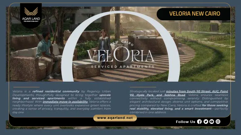 Compound Veloria New Cairo by Regency Developments 2026
