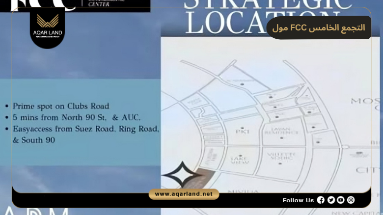 مول FCC التجمع الخامس 2026 Mall FCC New Cairo 2 موقع مول FCC التجمع الخامس
