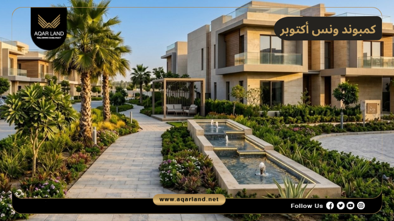 تصميم ومساحة كمبوند ونس أكتوبر