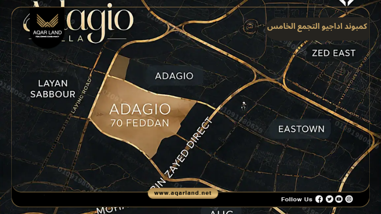 كمبوند اداجيو التجمع الخامس 2026 Compound Adagio New Cairo 2 موقع مشروع اداجيو المصرية جروب