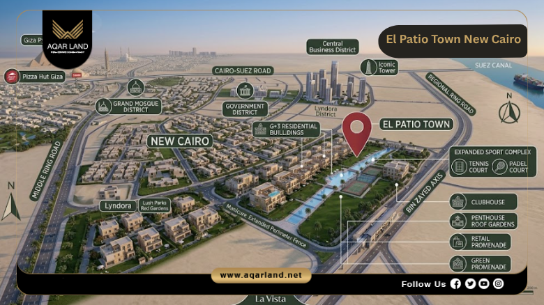 location el patio town new cairo