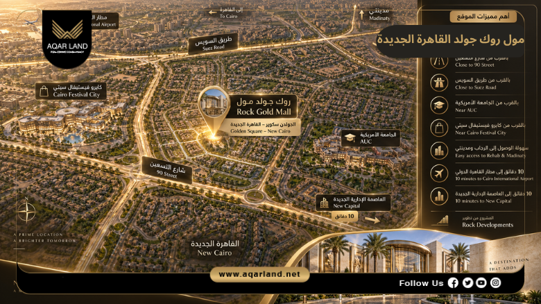 موقع مول روك جولد القاهرة الجديدة 